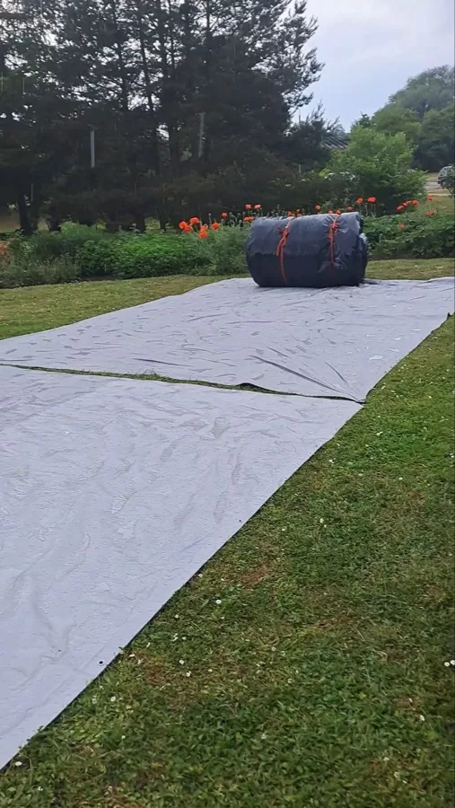 Pašā noslēgumā saņēmām arī pamatīgu lietus gāzienu